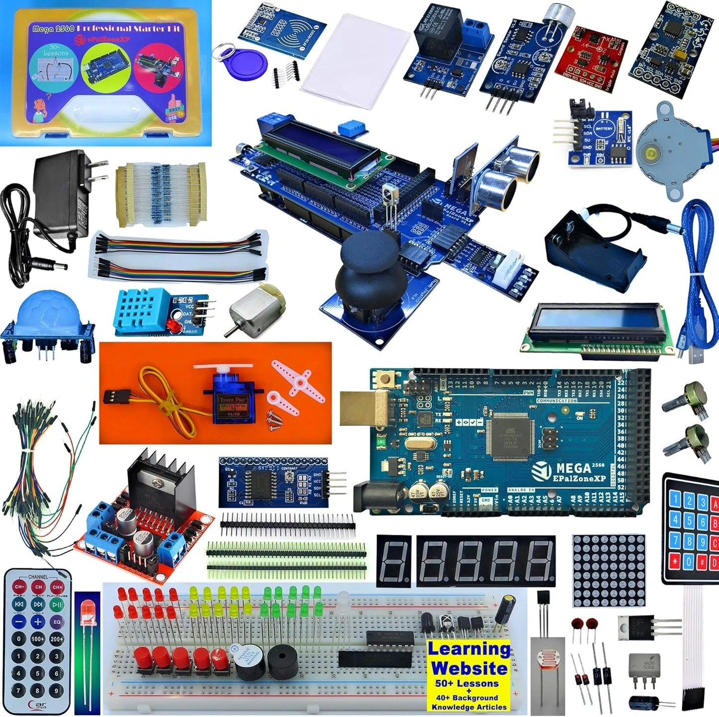 Professional Mega 2560 Starter Kit for Arduino IDE Learning