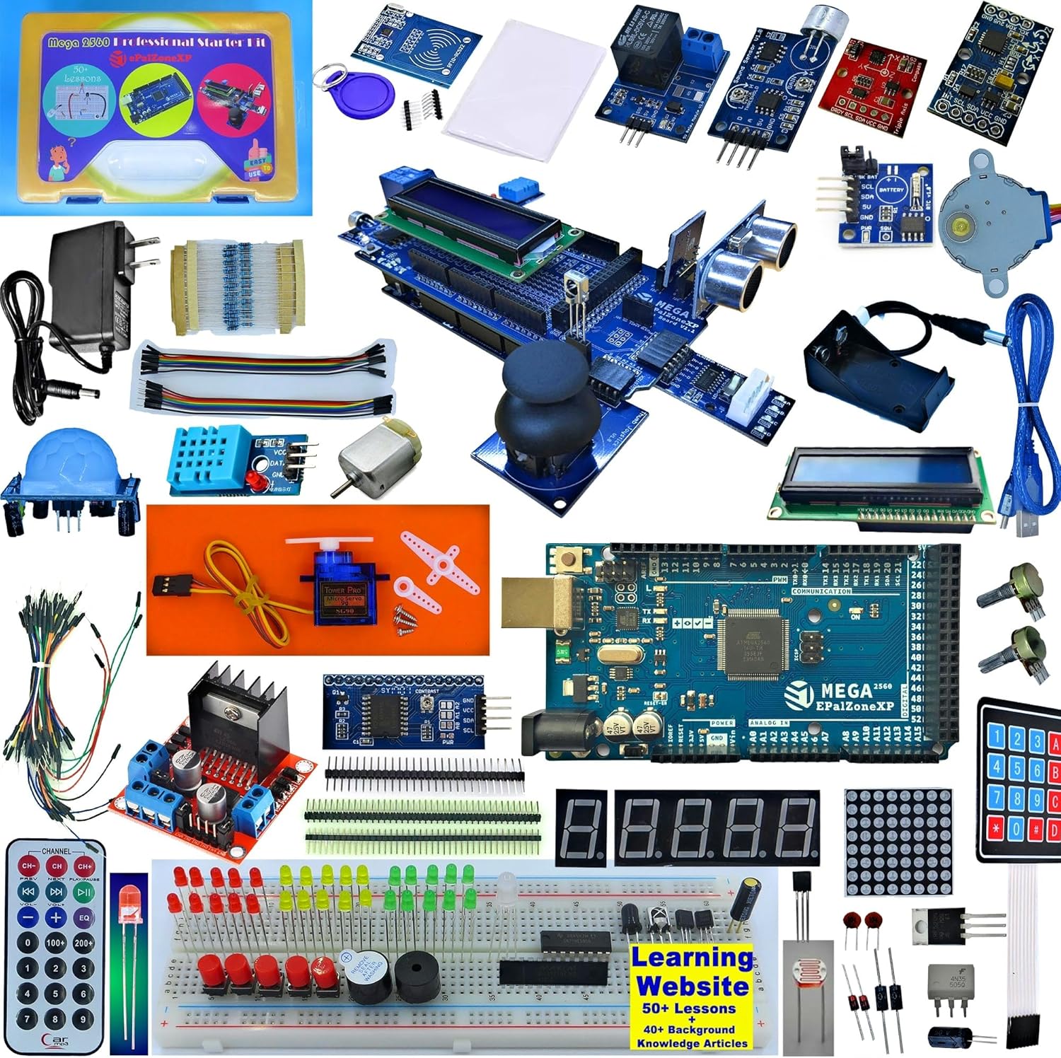 Professional Mega 2560 Starter Kit for Arduino IDE Learning