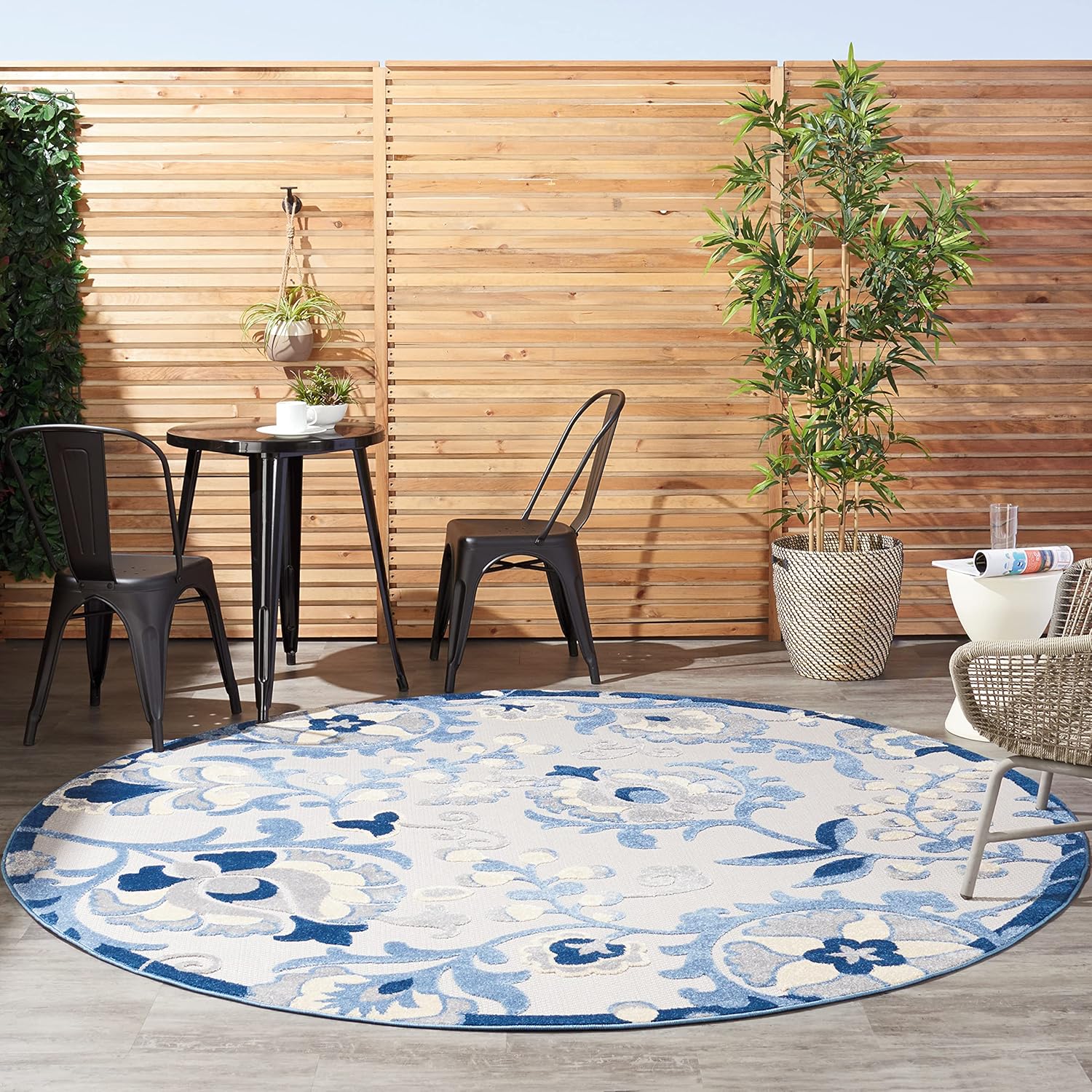 Nourison Home Aloha Indoor/Outdoor Round Area Rug for Any Space