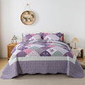 Quilt Sets King Size 3-Piece Microfiber Quilt Set - Lightweight