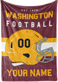 Soft Custom Fleece Blanket for Football Fans - Unique Design