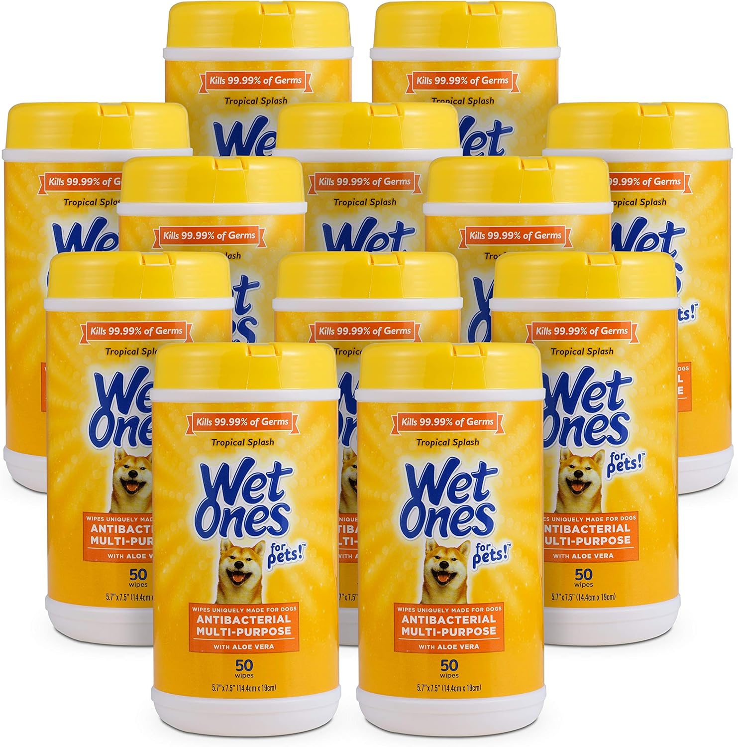 Wet Ones for Pets Multipurpose Dog Wipes with Aloe Vera