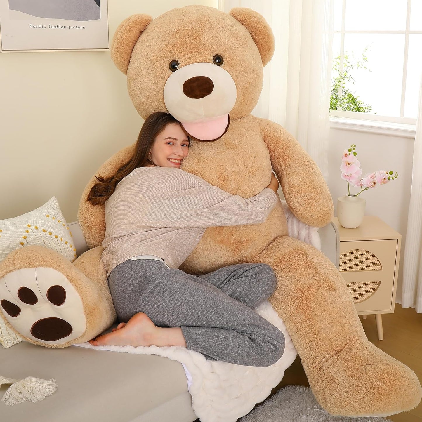 MorisMos Giant Teddy Bear Plush 6ft for Unforgettable Gifts