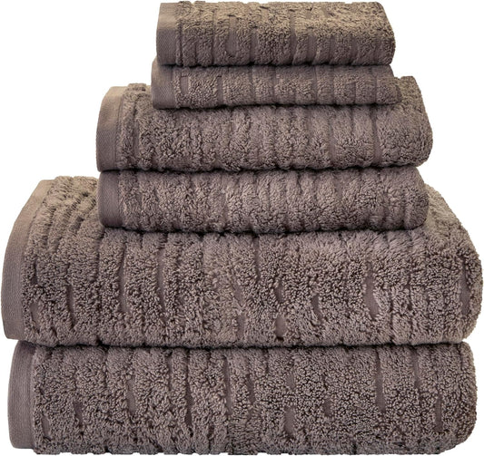 CloudSoft Cotton Luxury Towel Set for Bath & Gift in Mink Brown