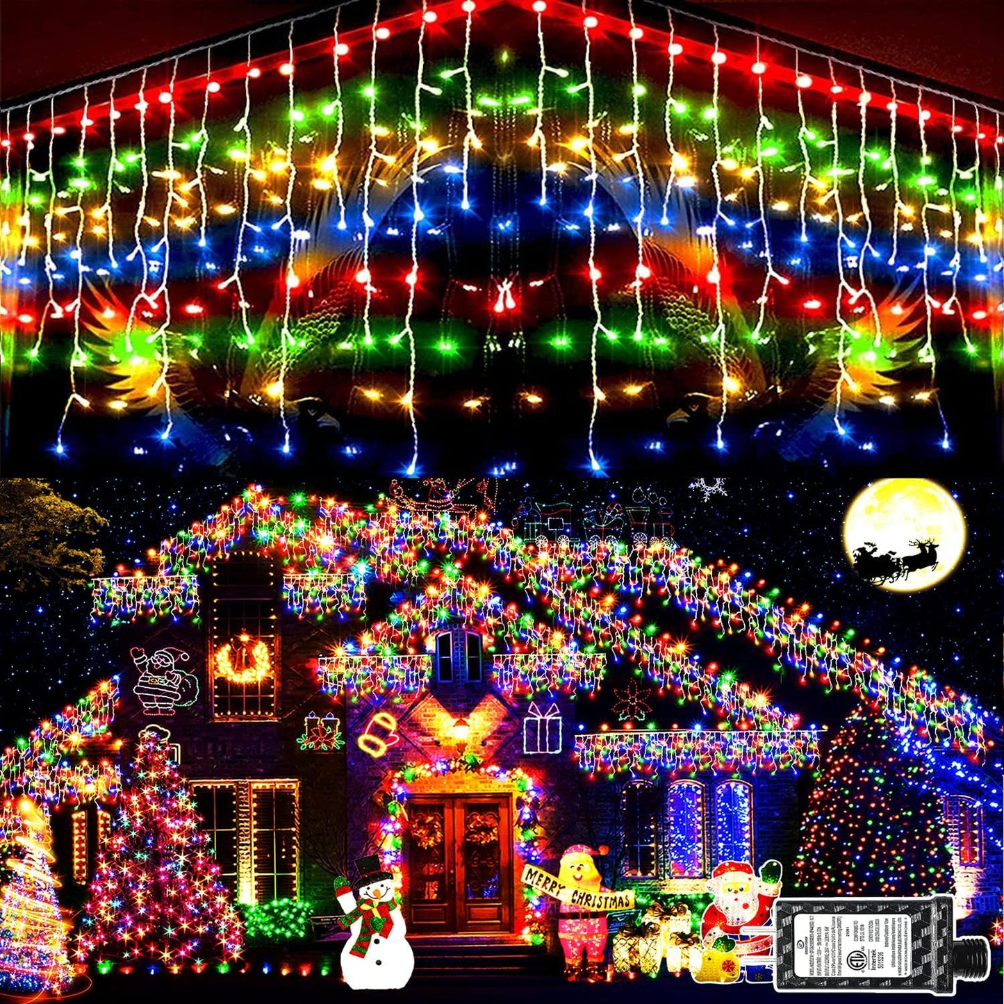 KNONEW 400 LED Christmas Lights for Outdoor Holiday Decor