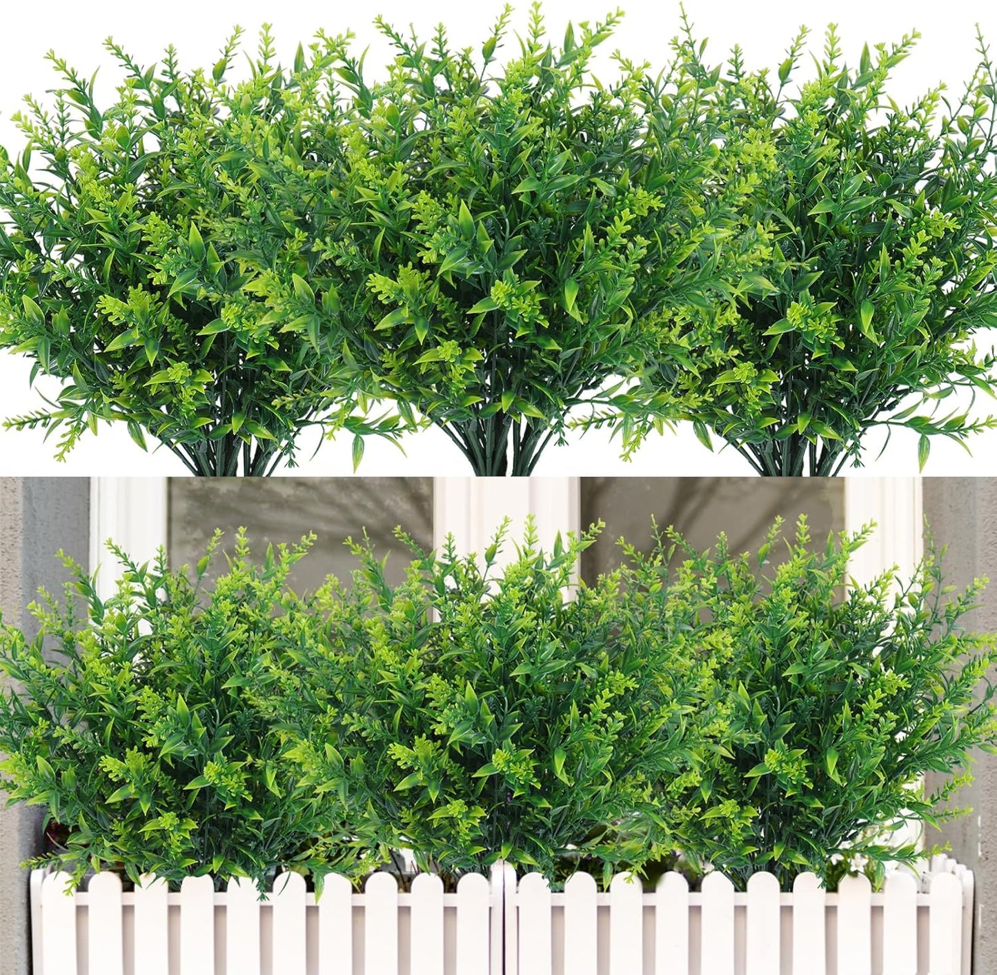 RECUTMS Spring Decoration with Lifelike Artificial Greenery