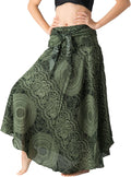 Long Skirts for Women Maxi Boho Skirt Floral Print - Flowy Boho Style