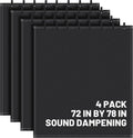 Soundproof Blanket 4 Pack 72ft x 78ft - Heavy Quilted Noise Dampening