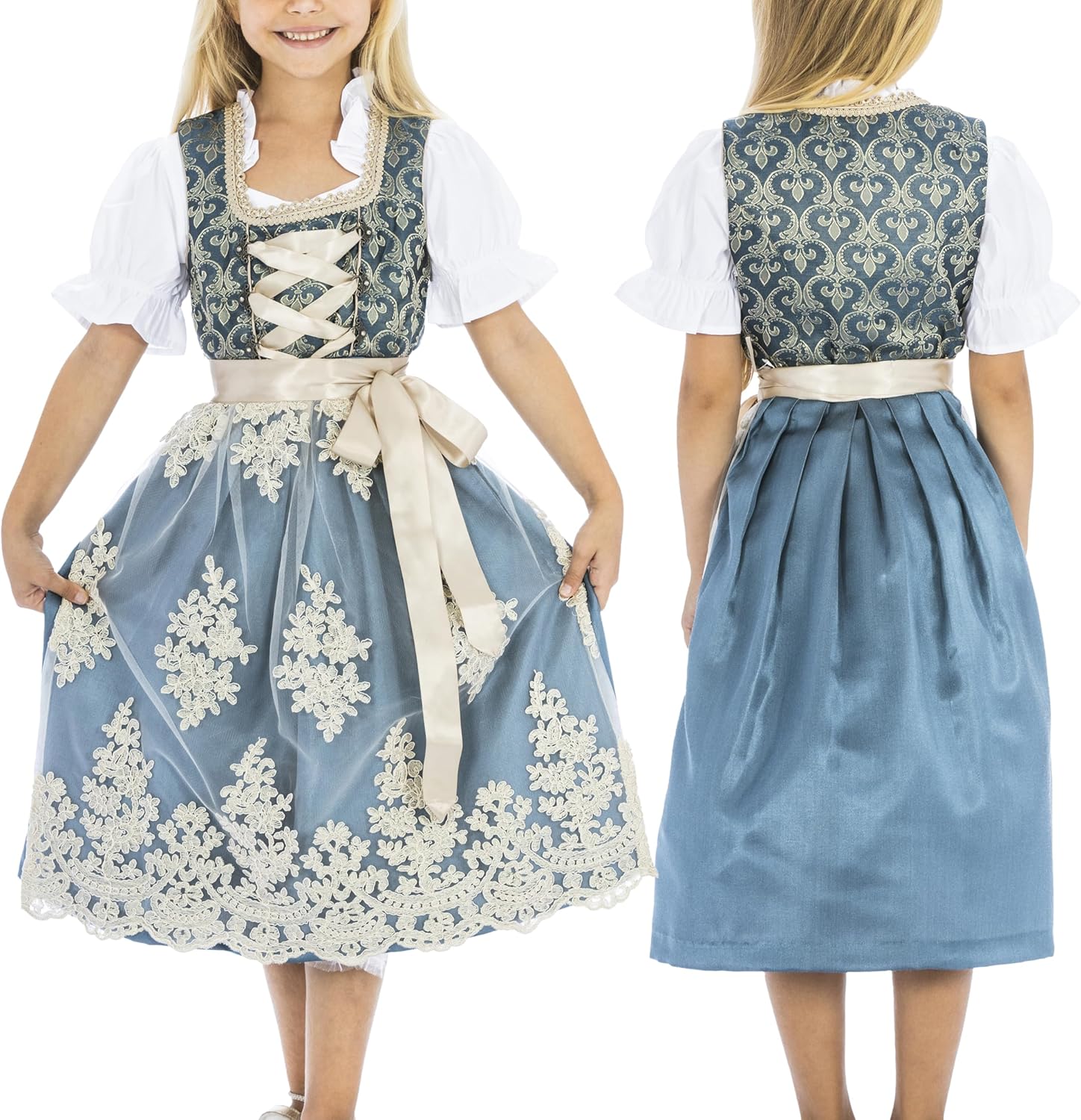 Bavarian Dirndl Dress for Kids - Authentic German Costume Fun