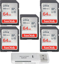 SanDisk 64GB Ultra SDXC UHS-I Memory Card Bundle for Cameras