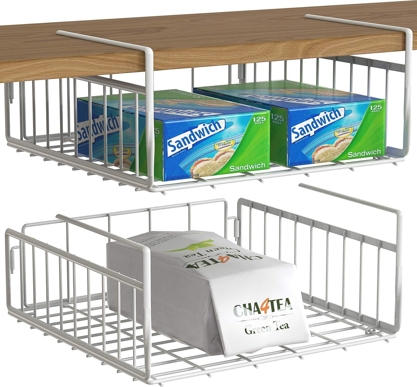 Maximize Space: Simple Houseware Under Shelf Basket 2-Pack