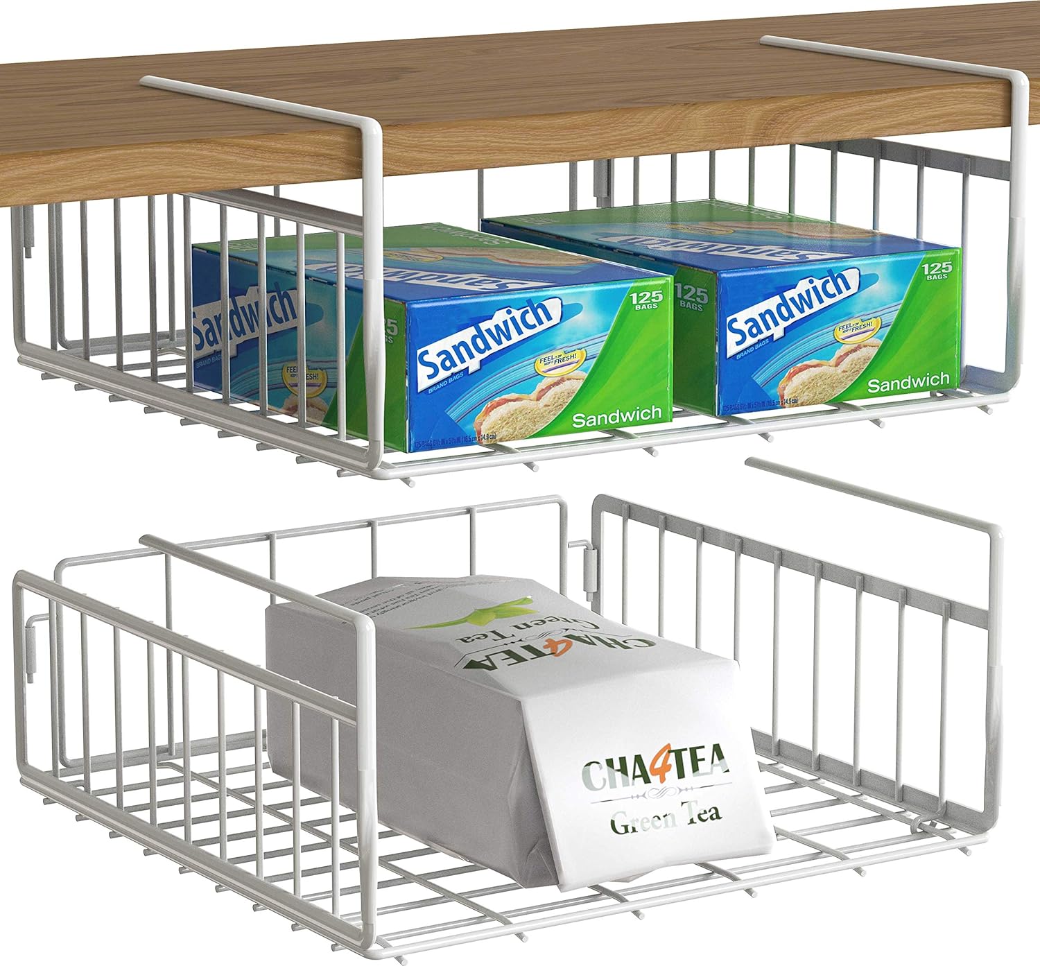 Maximize Space: Simple Houseware Under Shelf Basket 2-Pack