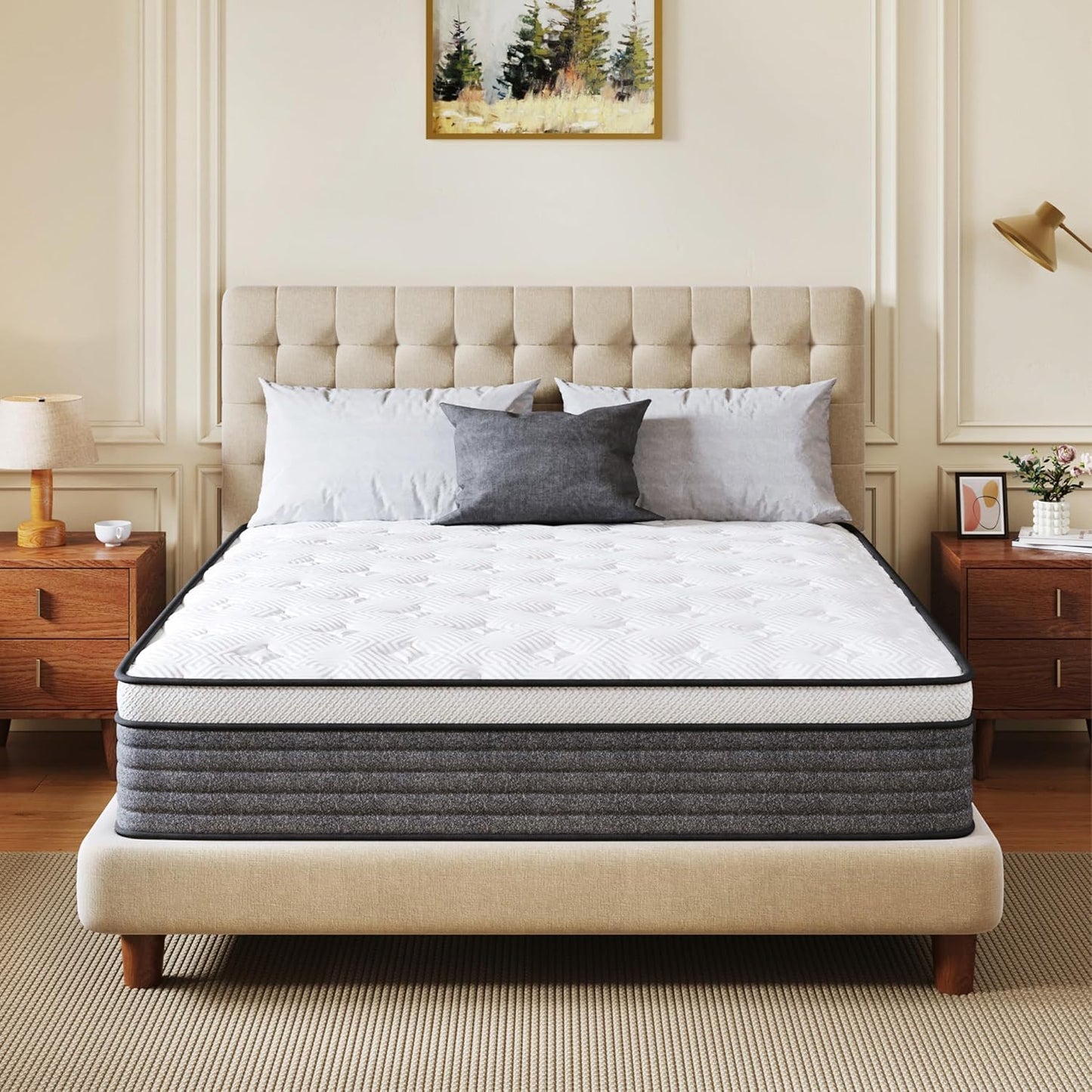CH CHARME HOUSE Full Size Mattress with Hybrid Comfort System