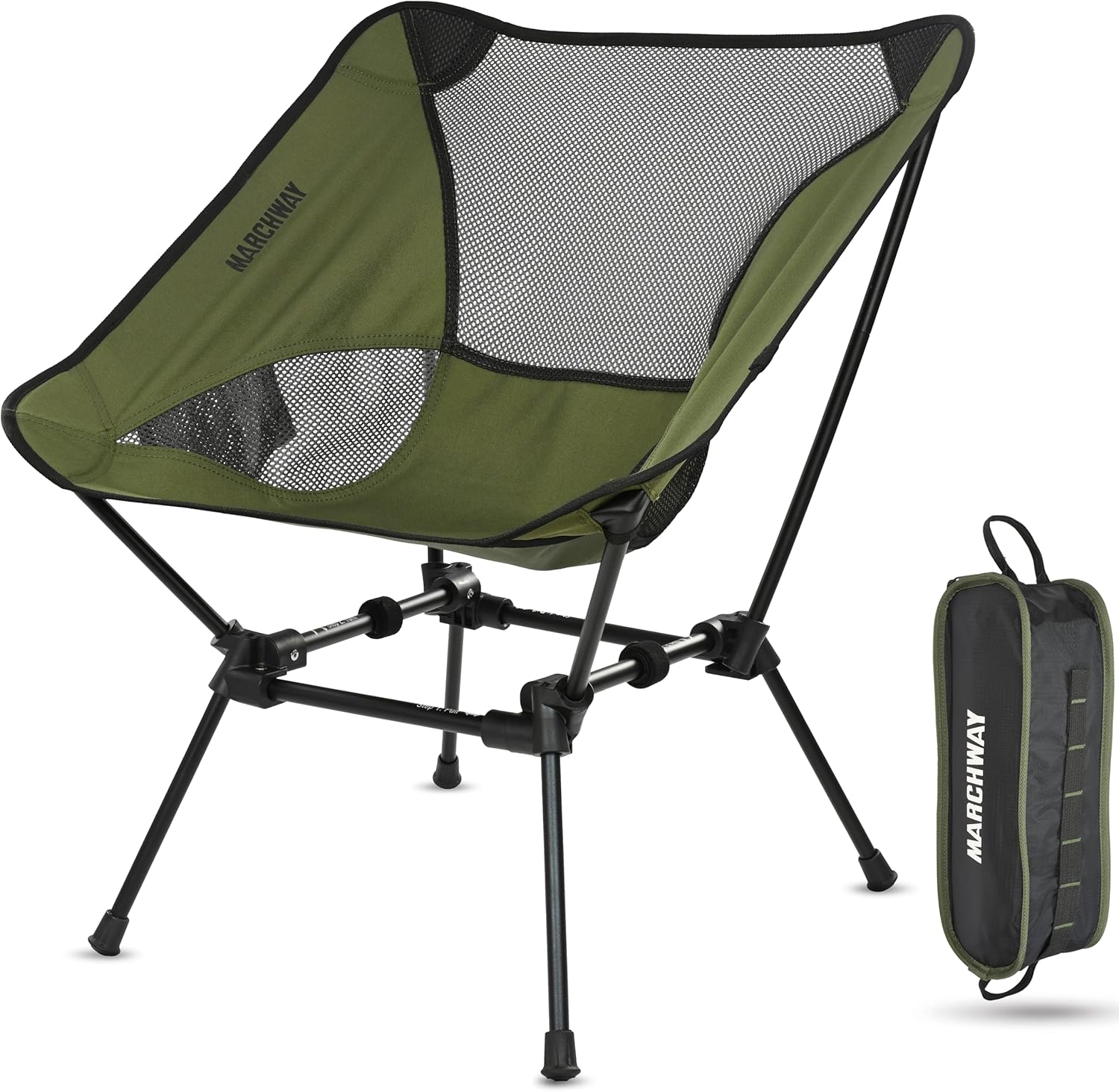 MARCHWAY Ultralight Folding Camping Chair for Outdoor Adventures