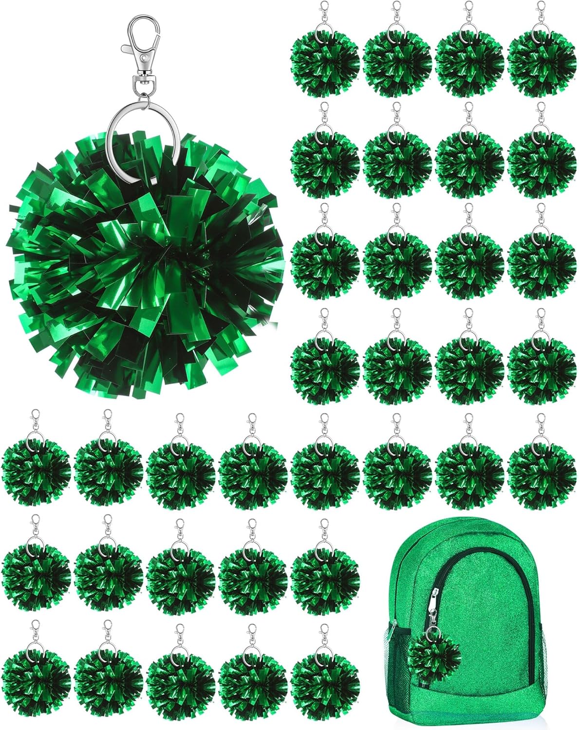 Cheer Pom Pom Keychain Gifts for Cheerleaders and Teams
