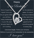 21st Birthday Necklace for Women 925 Sterling Silver - Heart & Compass