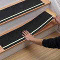 MBIGM Non-Slip Outdoor Stair Treads with Glow for Safety