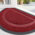 Half Circle Door Mat Indoor Outdoor Entrance Welcome - Low Profile Mat