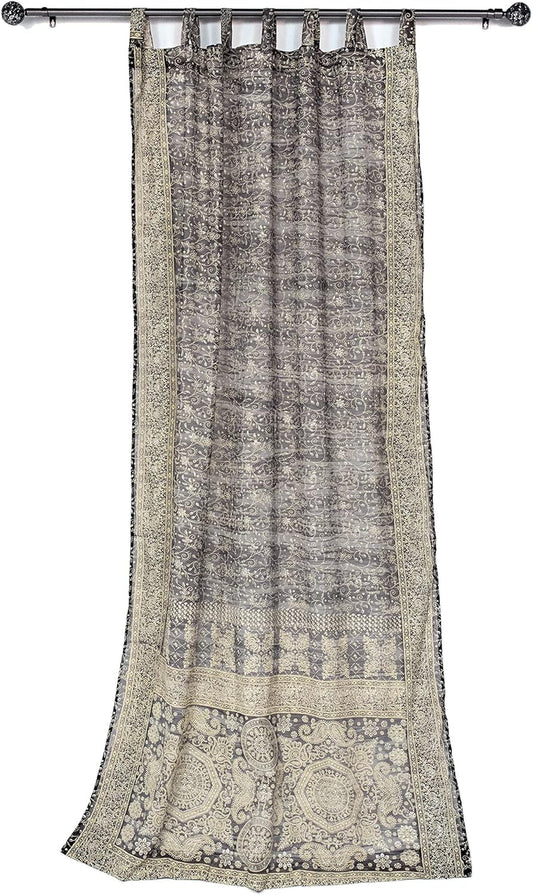 Light-Filtering Sari Colorful Curtains for Boho Decor
