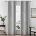 Grey Blackout Curtains 84 in Length 2 Panels Set - Room Darkening