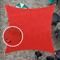ColourTree Custom Size 9 ft x 9 ft Red Waterproof Shade Sail - Durable