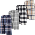 Andrew Scott Men's Cotton Flannel Lounge PJ Shorts - Soft Breathable