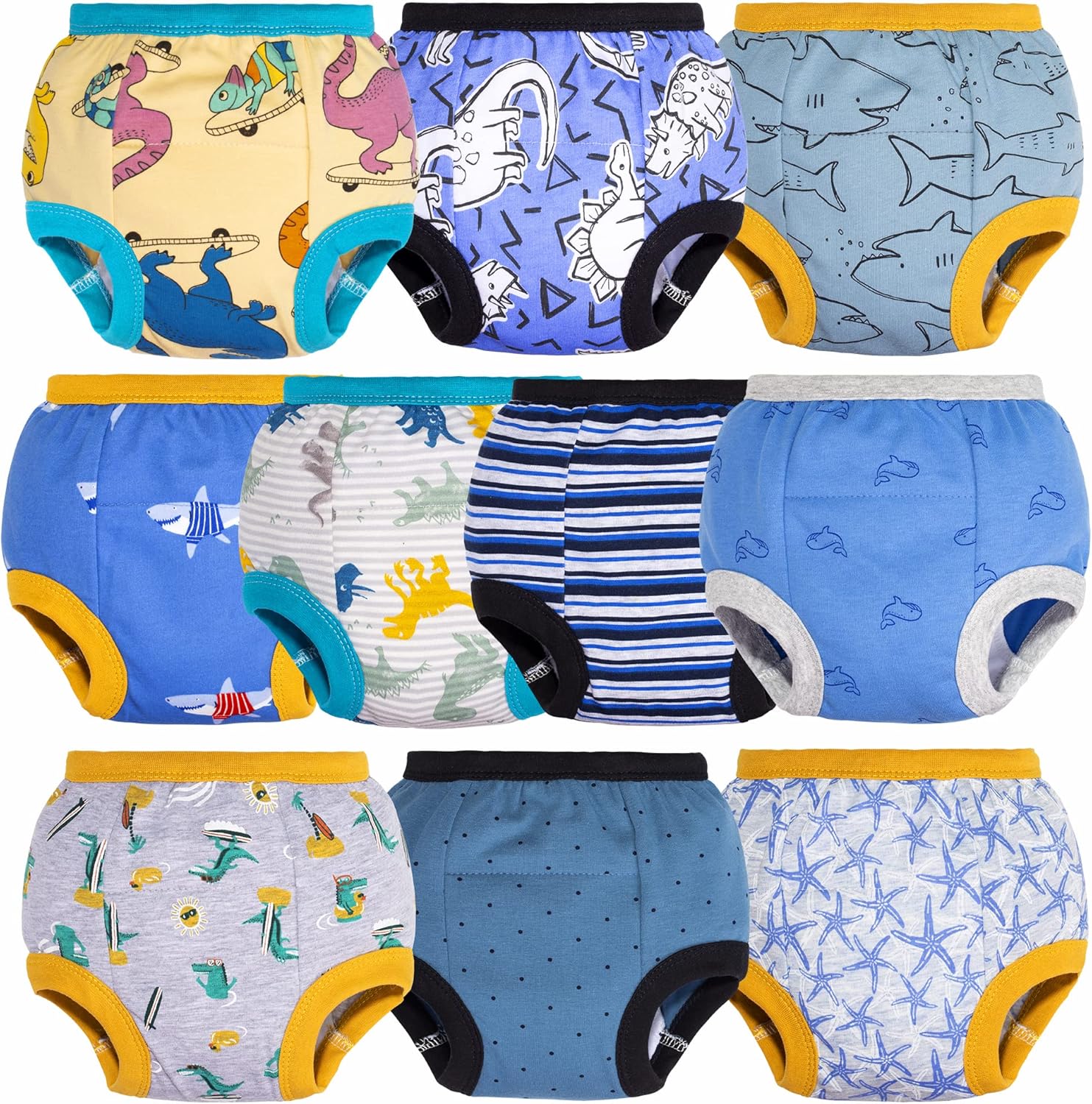 BIG ELEPHANT Potty Training Underwear - 10 Pack for Toddlers