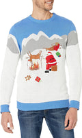 Blizzard Bay Reindeer Ugly Sweater - Festive Mens Apparel