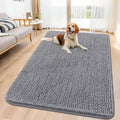 Dog Door Mat for Muddy Paws 59x35 - Absorbent Non-Slip Chenille
