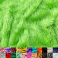 Ice Fabrics Faux Fur Fabric by the Yard - Super Soft Lime Green
