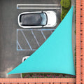 Right Triangle Sun Shade Sail 7ft x 13ft x 14.8ft Turquoise - Tight