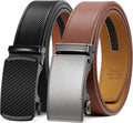 Zitahli Ratchet Belt for Men - Trim to Fit Dress and Casual Set