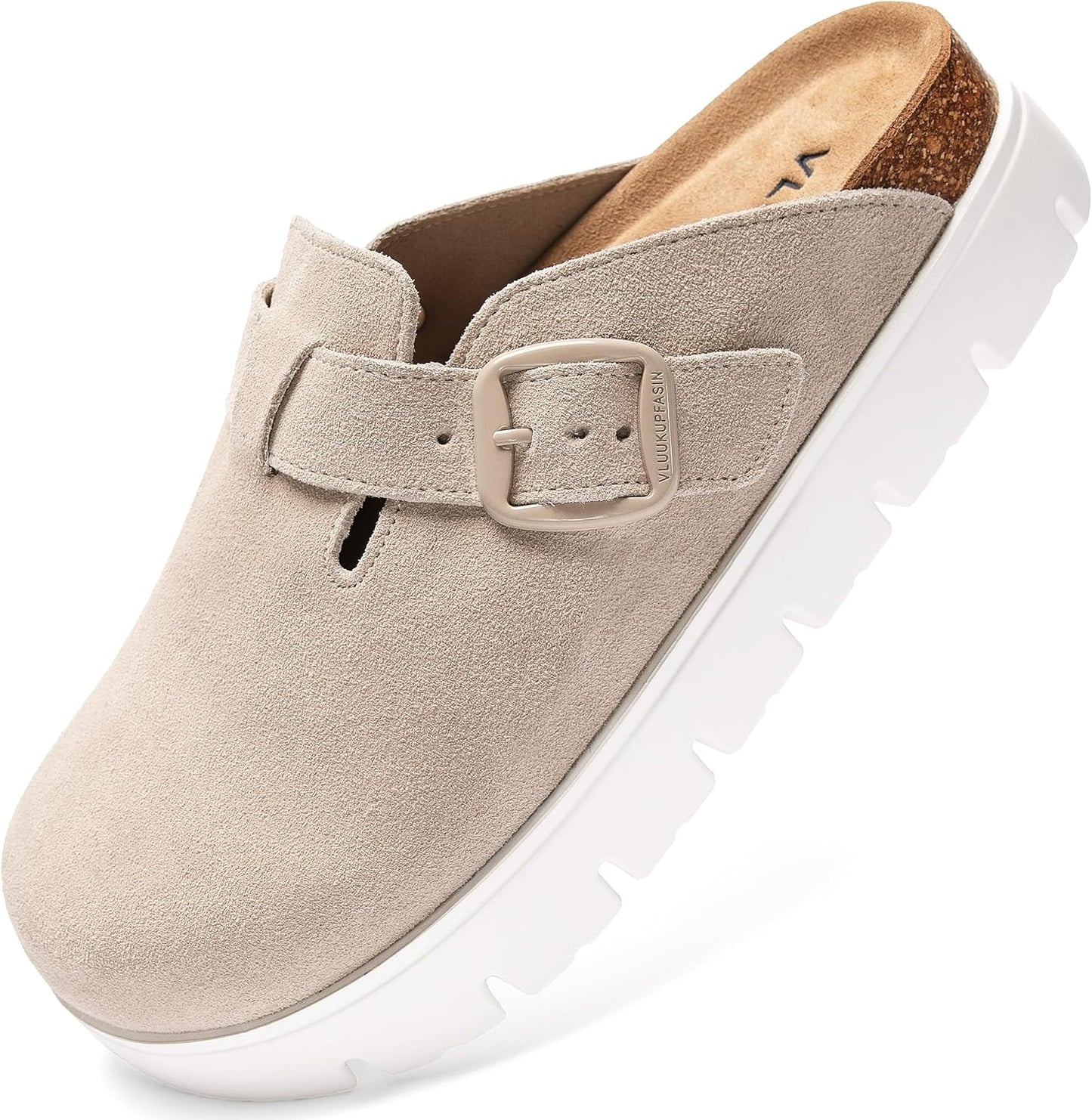 Genuine Suede Clogs for Women with Arch Support and Style