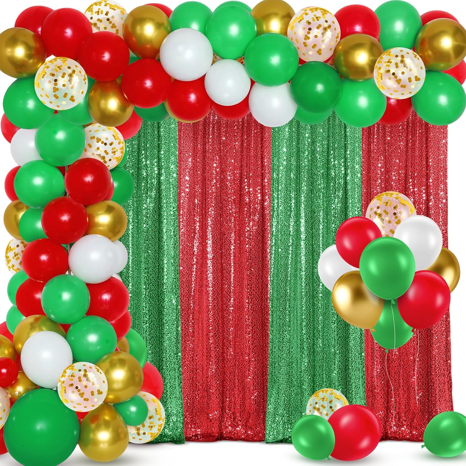 137 Pcs Red Green Party Decorations for Unforgettable Events