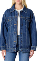 Rigid Denim Oversized-Fit Trucker Jacket - Roomy Layering Piece Shoes