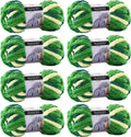 Chunky Chenille Yarn for Hand Knitting 8 Jumbo Pack - Soft Forest