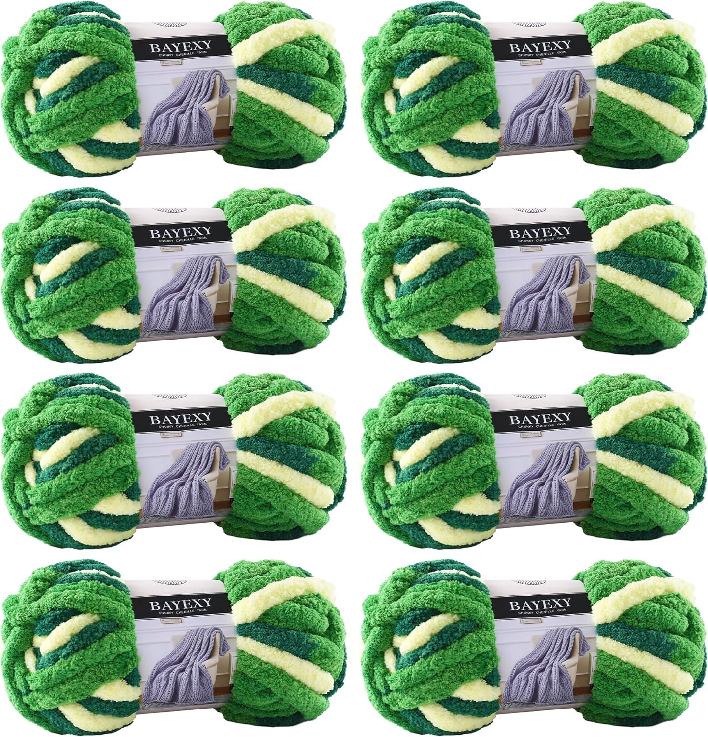 Chunky Chenille Yarn for Hand Knitting - Perfect for All Crafts