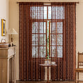 Boho Crochet Curtains for Living Room and Patio Privacy 108 in