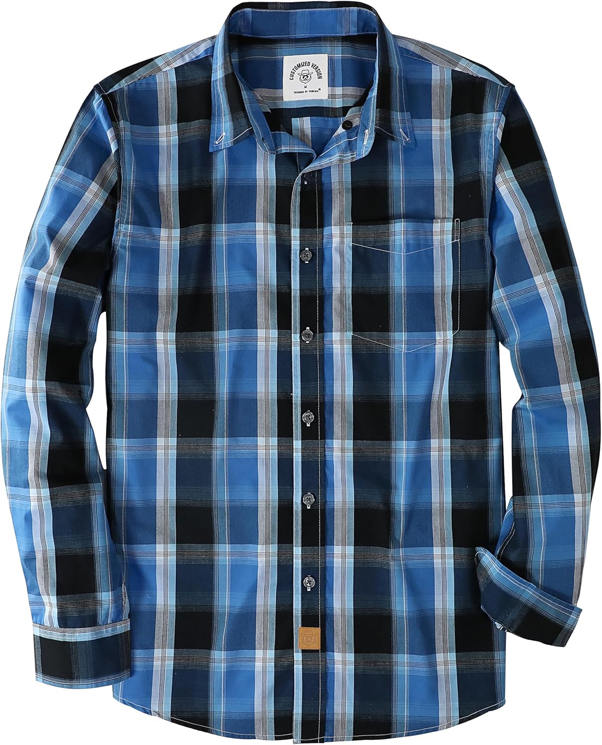 Dubinik Mens Long Sleeve Button Up Shirts for Casual Style