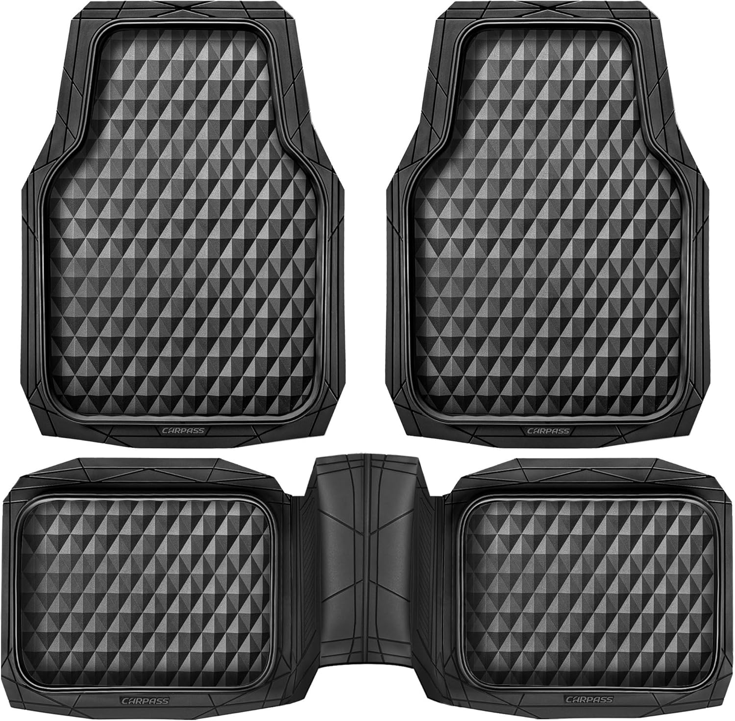 Heavy Duty Rubber Car Mats for All-Weather Protection and Fit