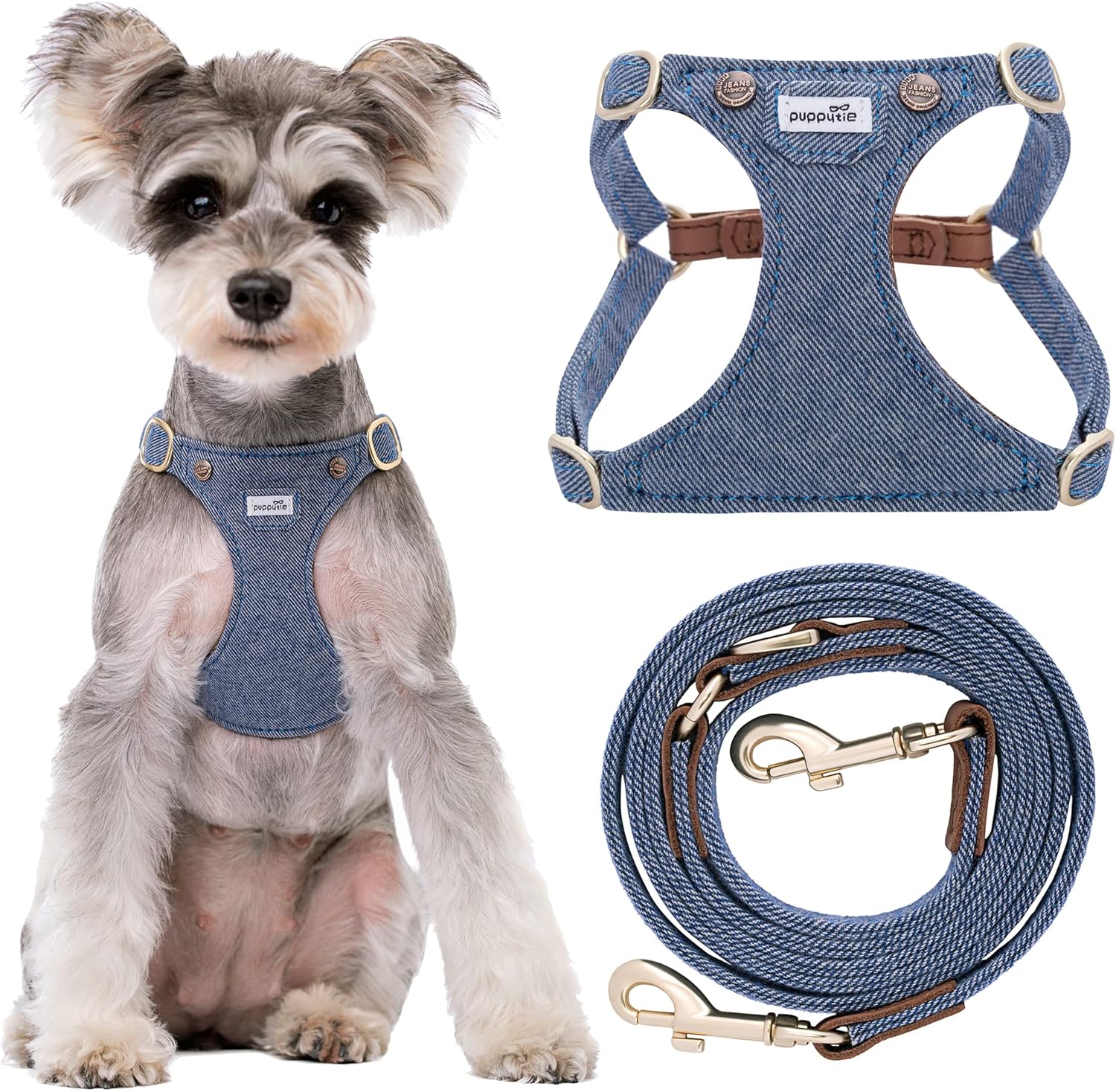 Puppytie No Pull Small Dog Harness for Comfortable Walks