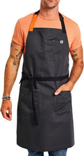 Essential Apron Adjustable Bib Chef Apron with 3 Pockets - Top Chef