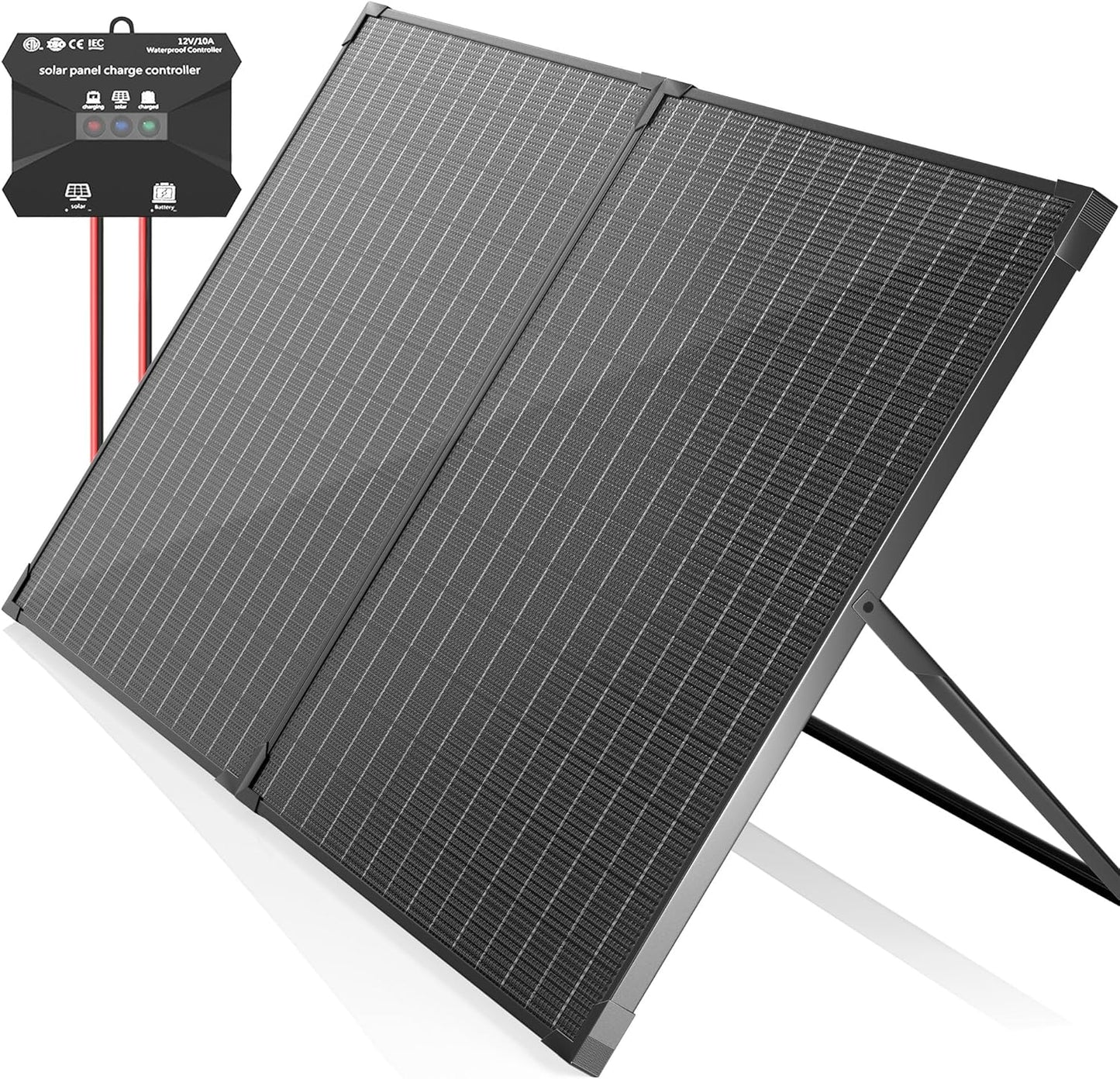 Portable 100W Solar Panel with Waterproof Controller - Voltset