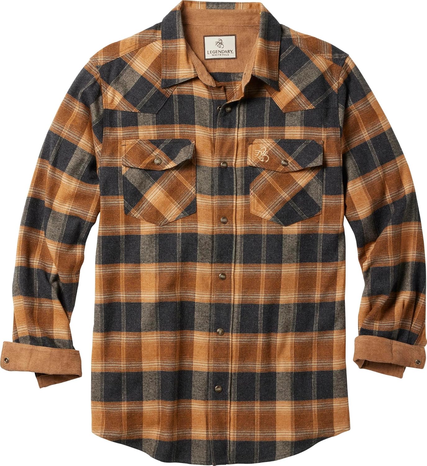 Legendary Whitetails Men's Western Flannel Shirt for Comfort