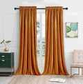 PRIMROSE Blackout Curtains 84 in Velvet Panels - Semi Darkening Style