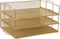 Martha Stewart Ryder 3 Tier Desk Letter Tray Organizer for Files