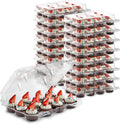 Mini Disposable Cupcake Containers 12-Count Tray (240 Pack)