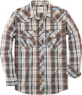Dubinik Pearl Snap Shirts for Men Long Sleeve Western
