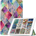 iPad 3rd Gen 9.7 inch TPU Case Printed Diamond Grid - Slim Protection