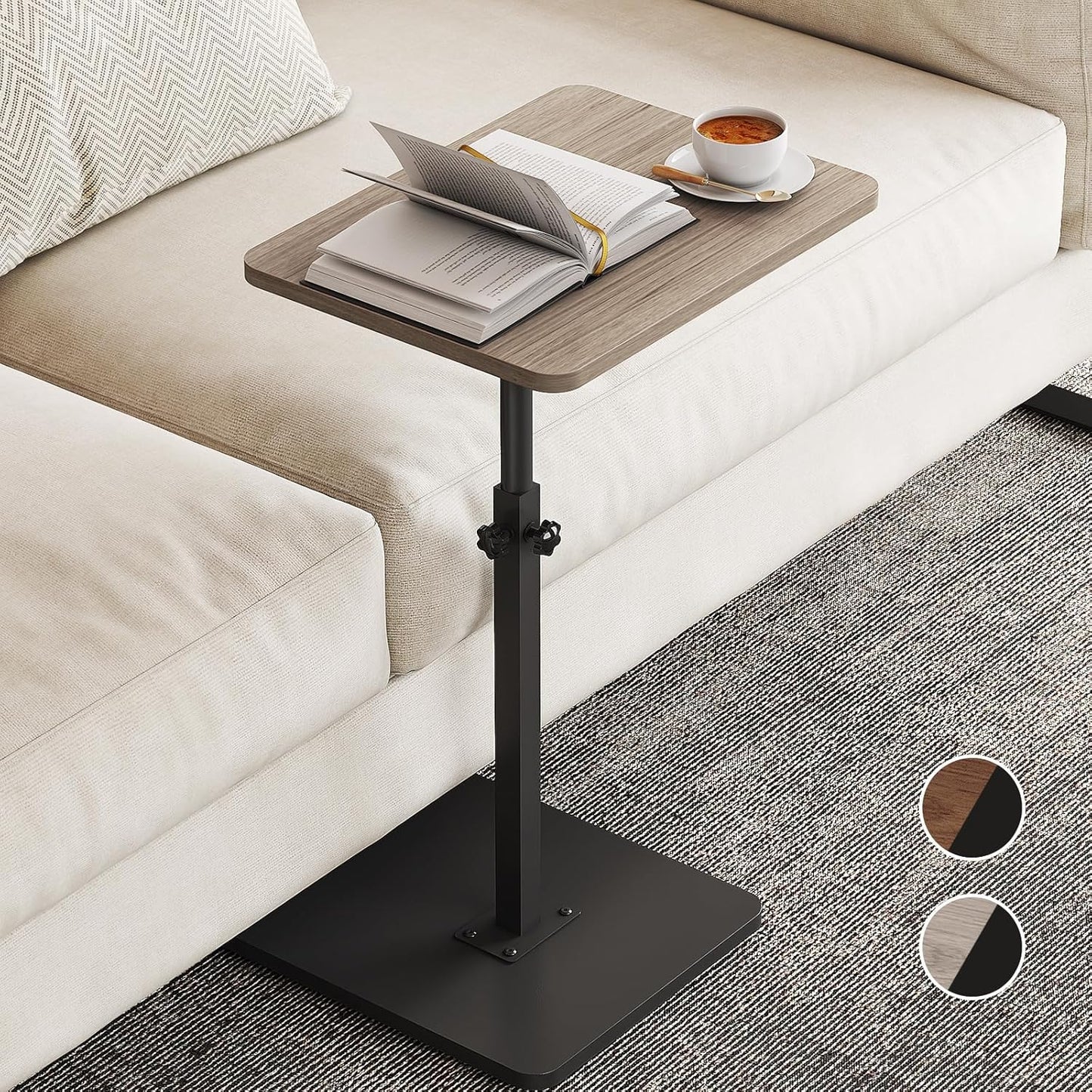 NiHome Height Adjustable Sofa Armrest Table